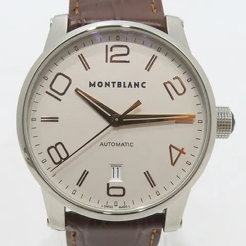 몽블랑 고이비토 중고명품  105813  TimeWalker 타임워커 39MM 오토매틱 데이트 남성용 가죽 시계