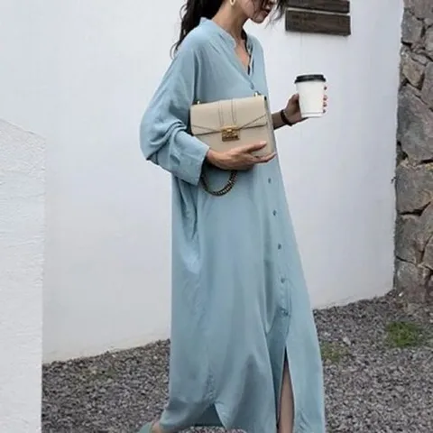 셀러허브 1 [XBI8JJ99]셔츠롱 여성원피스 루즈핏원피스 원피스 차이