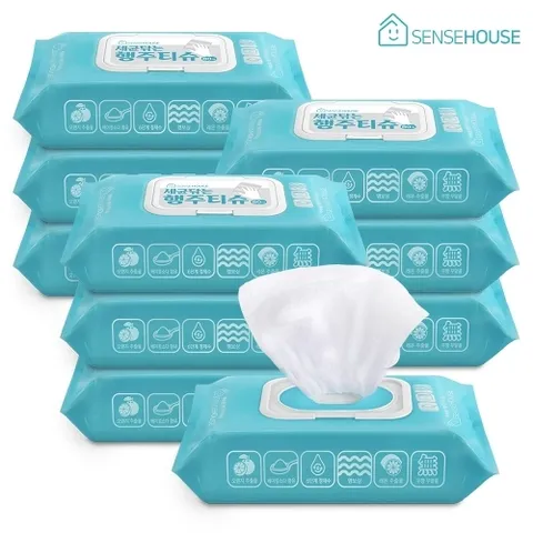 [기타][센스하우스] 세균닦는 행주티슈 10팩(CN7868)