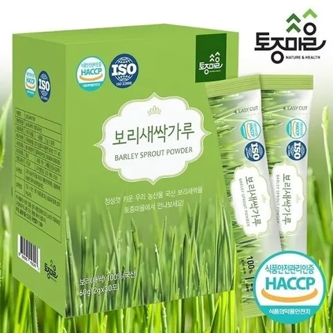 토종마을 토종마을]HACCP인증 국산 새싹보리가루 30스틱(2gx30포) 보리새싹10894346588275