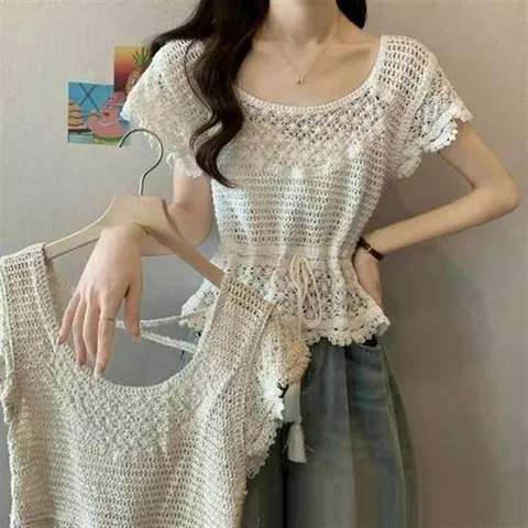 셀러허브 패션 데일리 백크로스 페미닌 크로셰니트 (52779468)