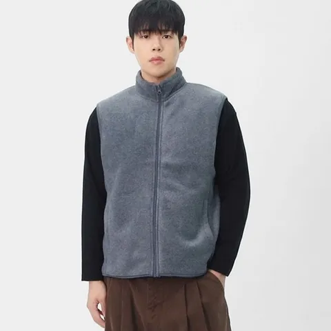 빌리버스 남성 겨울 데일리 방한 플리스 베스트 사무실 양털 기모 조끼 BHZ028