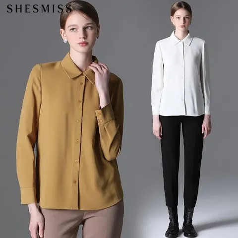쉬즈미스 SHESMISS)] 데일리 솔리드 셔츠 (택가격:138000원)