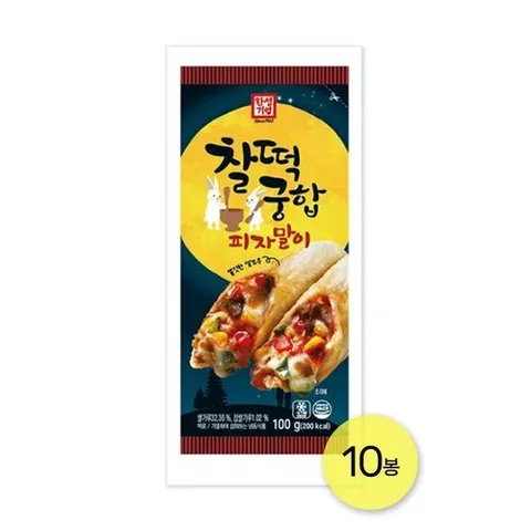 기타 한성 롤피자 쌀로만든 찰떡궁합 피자말이 100g 10개 냉동 한입피자 간식