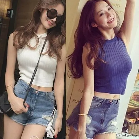 셀러허브 패션 [라일리여성의류] Rly (도매신) 탱크탑 민소매티셔츠 슬리브 심플탱크탑 (44807707)