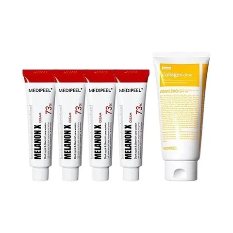 셀러허브 1 메디필 멜라논 엑스크림 30ml x4 + 비건 콜라겐 클리어 300ml