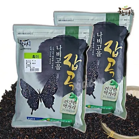 농협 월야농협 흑미 1kg x 2