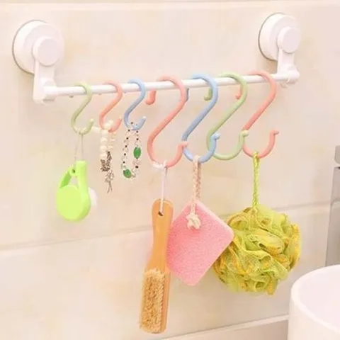 셀러허브 패션 [JH0N3O25_52CR]텔 주방정리 S자 다용도 후크걸이