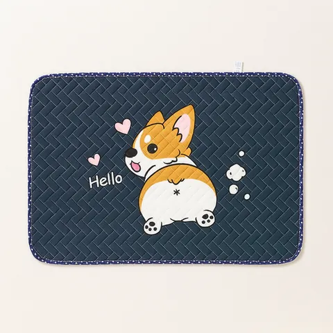 모든GO 면 발매트 주방 화장실 욕실 강아지 발판 러그 세탁가능 미끄럼방지 빨아쓰는 다용도매트