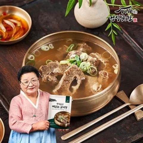 정성곳간 강순의 명인의 뼈 없는 갈비탕 800g 6팩