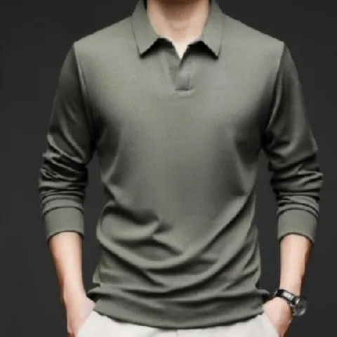 셀러허브 1 [HYIK11Y9_4B]남자 긴팔 카라 티셔츠 피케 카라티 출근룩