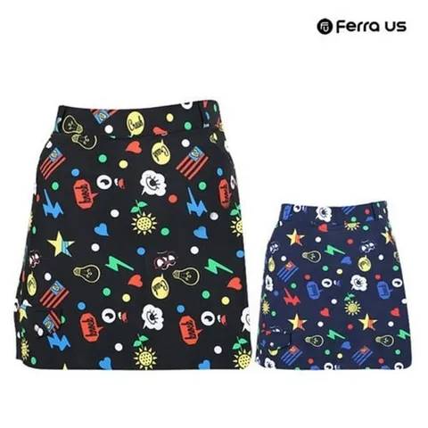 보스케 보스케] 보스케 여성 여름 골프웨어 골프 냉감 패턴 A라인 스커트 (P002744079)