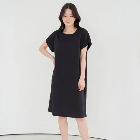 서울양말 국내산 여성 여름 와플 풍기포 인견 반팔 원피스 빅사이즈 엄마옷 쿨 냉감_P419021865