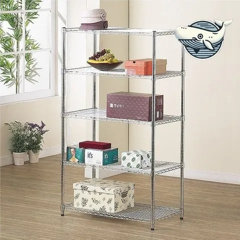 기타 고품질 조립식 경량 메탈랙 5단 수납선반 실용형 메탈랙 메탈선반 메탈행거 WFGRD8V