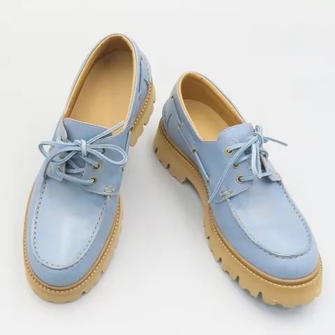 아르마니 고이비토 중고명품 Armani(아르마니) X4C639 XF627 슬레이트 블루 컬러 더비 남성용 구두 - 270MM