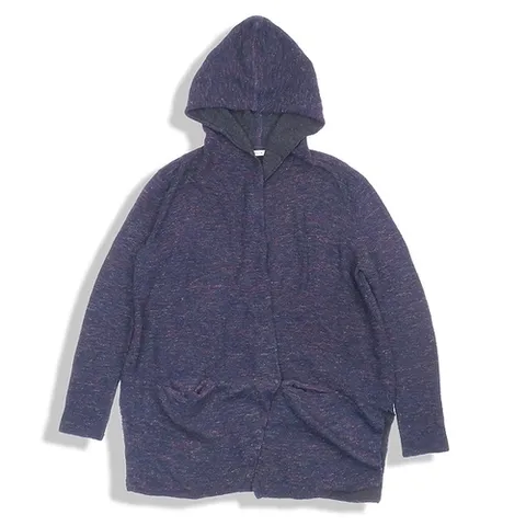 시스템 고이비토 중고명품 SYSTEM(시스템) 네이비컬러 마혼방 여성용 후드 가디건