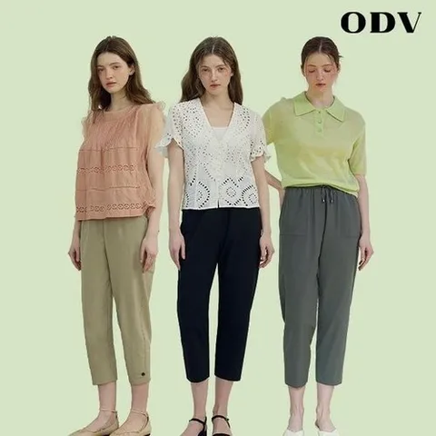 올리브그린 25SS  소프트 이지 팬츠 3종_P390534378