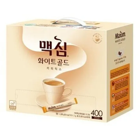 셀러허브 식품 맥심 화이트골드 커피믹스 스틱 400T / NU