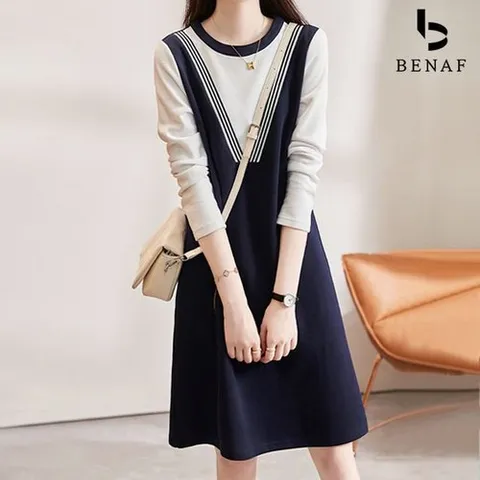 베나프 코이 배색 원피스BG3OP013_P329540413