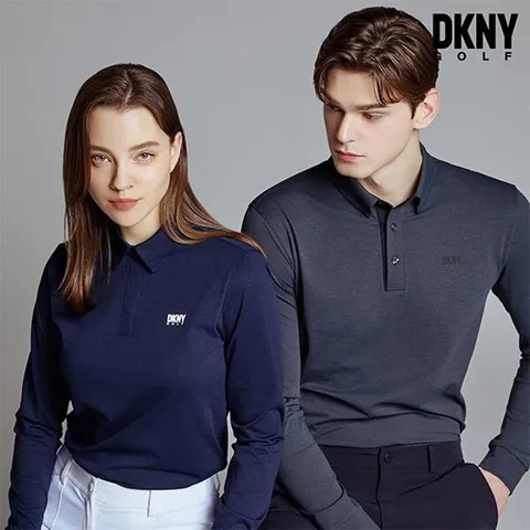 DKNY [디케이엔와이] [디케이앤와이] 24SS 롱슬리브 카라 긴팔티셔츠 남녀 3종세트 택1