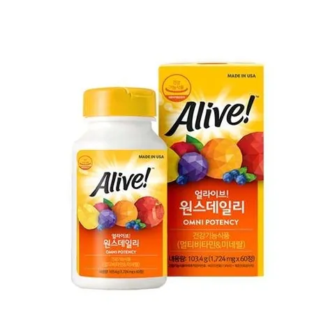 네츄럴라이프얼라이브 얼라이브 원스데일리 멀티비타민 60정