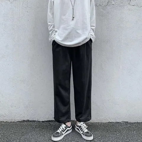 셀러허브 패션 [리더스] 남자 가을 겨울 코디 면소재 통바지 와이드팬츠