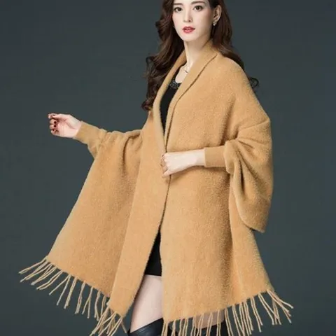 셀러허브 패션 [프로셀러] 페이크 밍크 가디건 숄카멜 (14219262)
