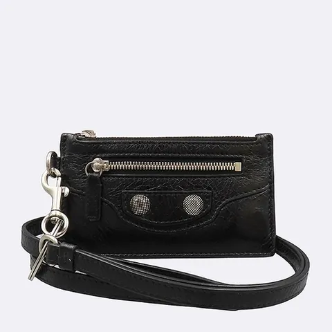 발렌시아가 고이비토 중고명품 Balenciaga(발렌시아가) 764324 블랙 레더 르 카골 맨 카드지갑