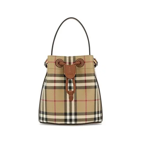 버버리 25FW 빈티지 체크 미니 드로스트링 버킷백 8109794