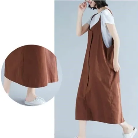 셀러허브 패션 [리더스] 캐주얼 무지 심플 오버핏 루즈핏 여름 점프슈트