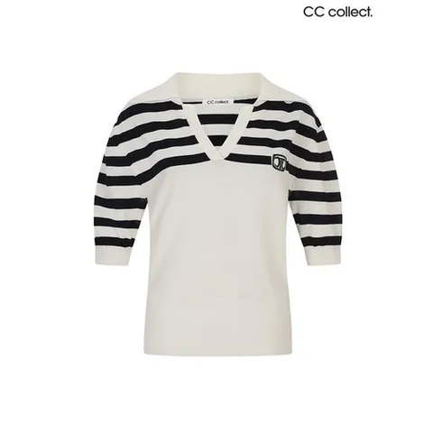 CC콜렉트 오버핏 카라 반팔니트 C242KSK043DN1_P419596849