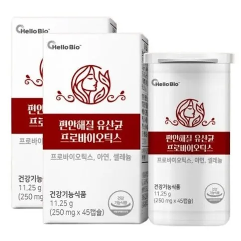 기타브랜드 헬로바이오 질 유산균 프로바이오틱스 아연 45캡슐 X2_P401523622