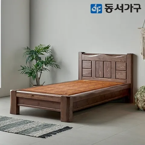 동서가구 S프리미엄 키퍼 소나무 통원목 짜맞춤 편백 인볼브 황토숯 싱글 S 흙침대 DF643426