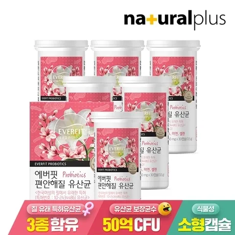 에버핏 편안해질 유산균 6병