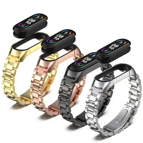 패션플러스 [포유매트] 포유 샤오미 하드 메탈 미밴드7 전용 스트랩 시계줄 루프 밴드 줄