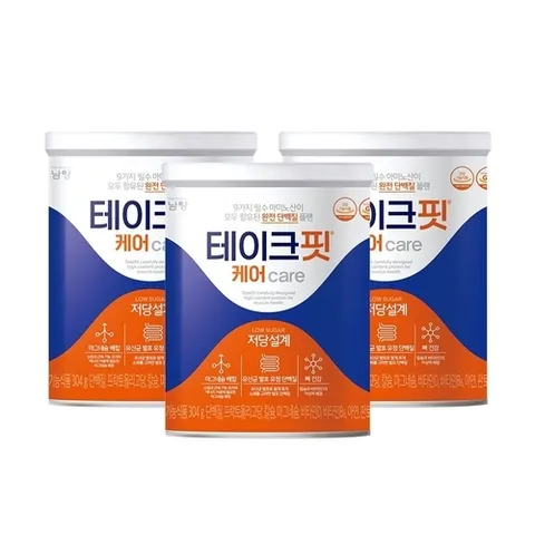 남양 테이크핏 케어 당제로 프로틴 발효유청단백질 304g 3개