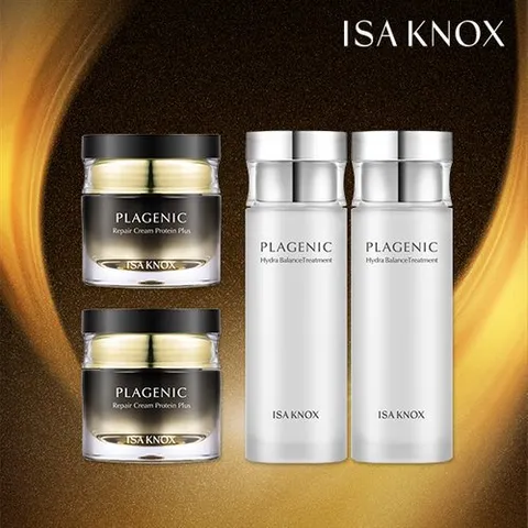 엘지생활건강 이자녹스 플라제닉 리페어 단백질 크림 2단지+스킨트리트먼트 2병 기본 구성