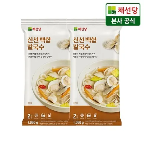 채선당 신선백합칼국수 1060gx2세트