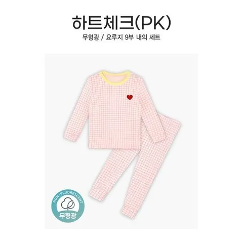 모이모이깜피 특가 하트체크(핑크) 9부 요루지(1 1)