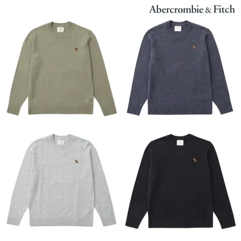 아베크롬비 AFITCH] 아베크롬비 시그니쳐로고 라운드 니트 택1