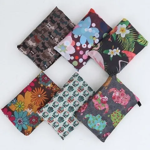 셀러허브 1 [RG5213TT]랜덤 x2개 세트 백 휴대용 장바구니 가벼운