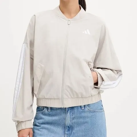 아디다스 골프 에센셜 3S 우븐 봄버 재킷S JE1317_P417563111