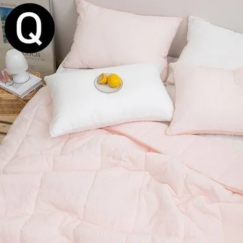 기타 아이싱 여름 간절기 이불 베개커버세트 퀸 Q 핑크_WFFQTON