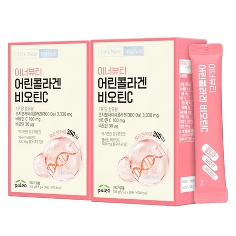 팔레오 닥터스노트 이너뷰티 어린콜라겐 비오틴C 30포 2박스