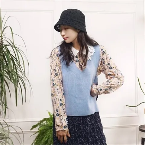 앞머리 엔틱 플로럴 자수 카라넥 봄 블라우스n326  _P076729492