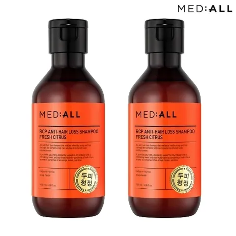 메디올 메디올 두피 청정 탈모 비듬 완화 약산성 샴푸 100ml 2개 시트러스