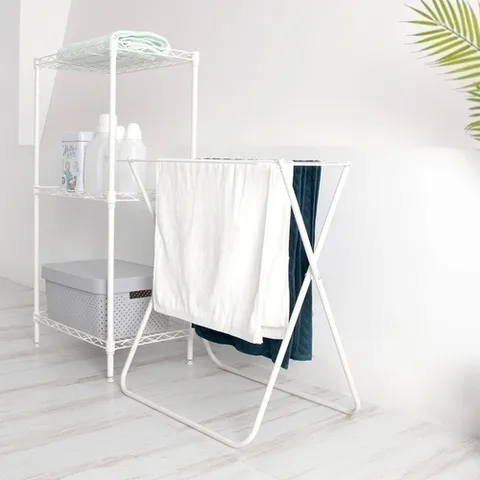 서울리빙 화이트 미니 접이식 수건 빨래건조대 (S)