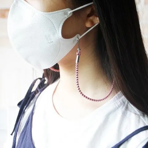셀러허브 1 [XB5IM3O4_48]광택 심플 마스크용 목걸이 9colors 패션마스크