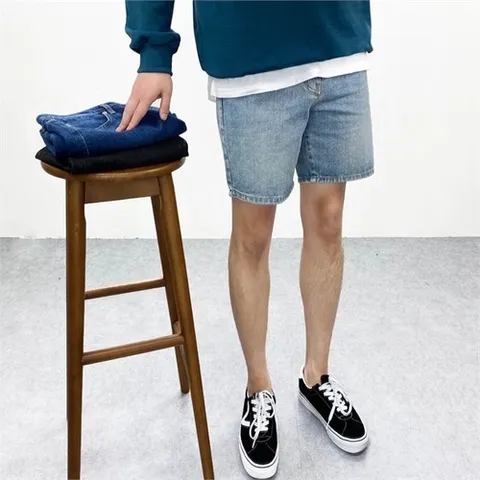 MCLO 남자 빅사이즈 7수 연청 진청 흑청 4부 쇼츠 데님 청반바지 3컬러_P084813572