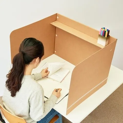 셀러허브 1 [HYD085H4_56]독서실공부집중 독서실 고시 책상(상단)